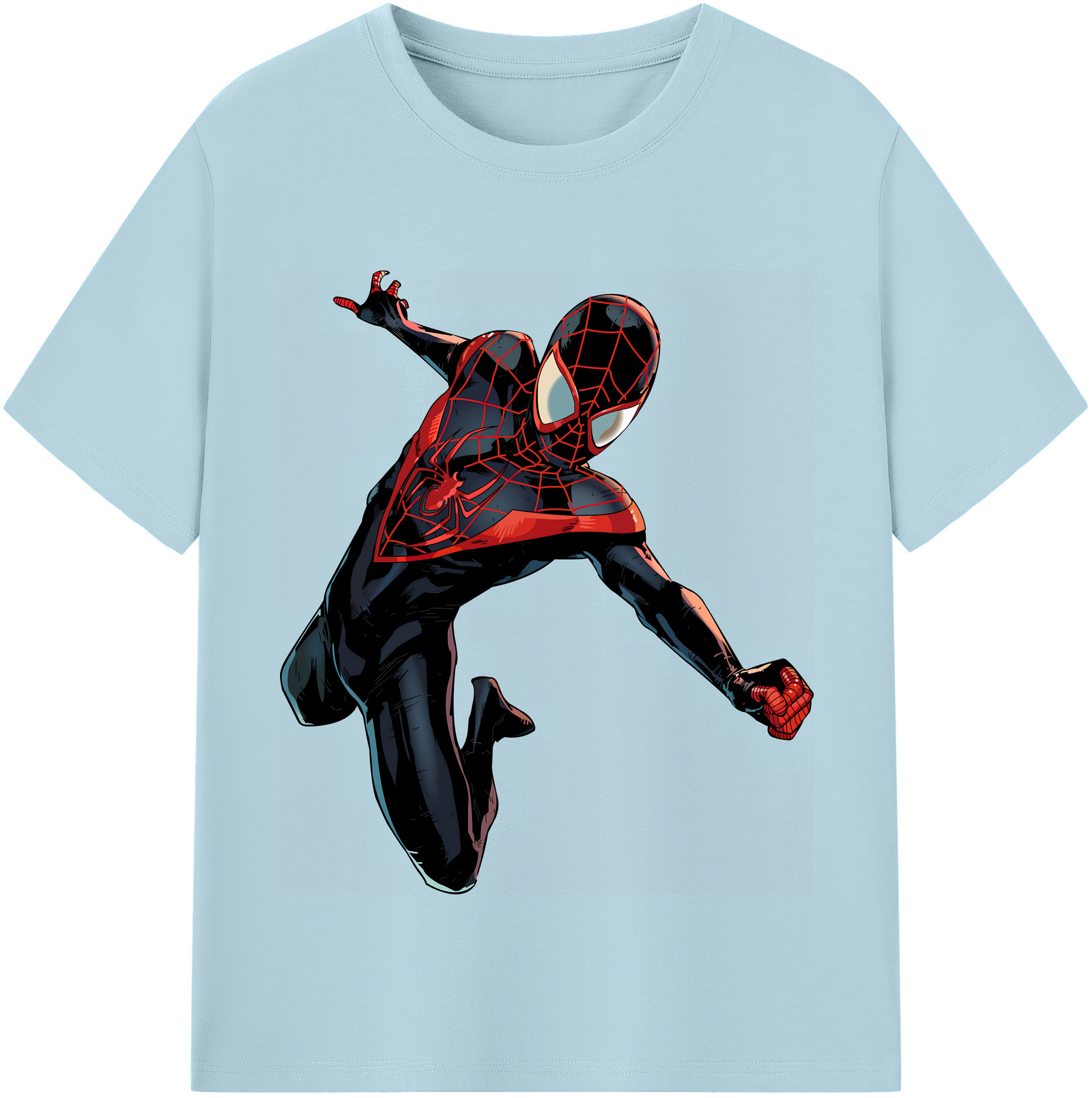 （画像用） Spider Man スパイダーマン 綿100％半袖Tシャツ（フロントプリント）